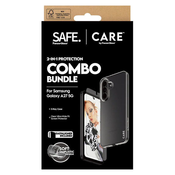 Bundle 2-in-1 per Samsung Galaxy A27, PanzerGlass