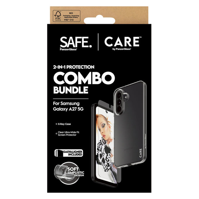 Bundle 2-in-1 per Samsung Galaxy A27, PanzerGlass