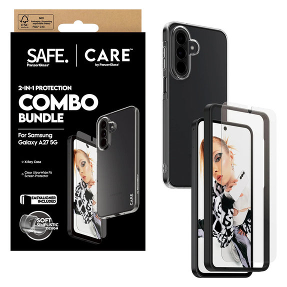 Bundle 2-in-1 per Samsung Galaxy A27, PanzerGlass