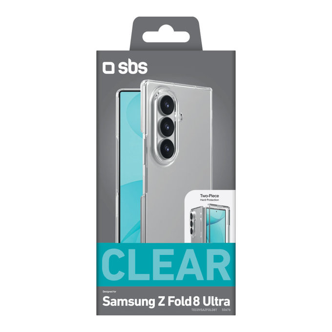 Custodia Crystal per Samsung Galaxy Z Fold8 Ultra, Trasparente, SBS