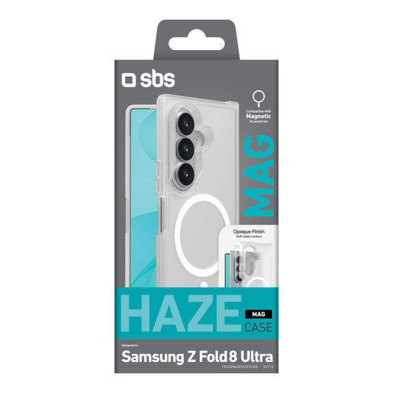 Custodia Haze Mag per Samsung Galaxy Z Fold8 Ultra, Trasparente, SBS