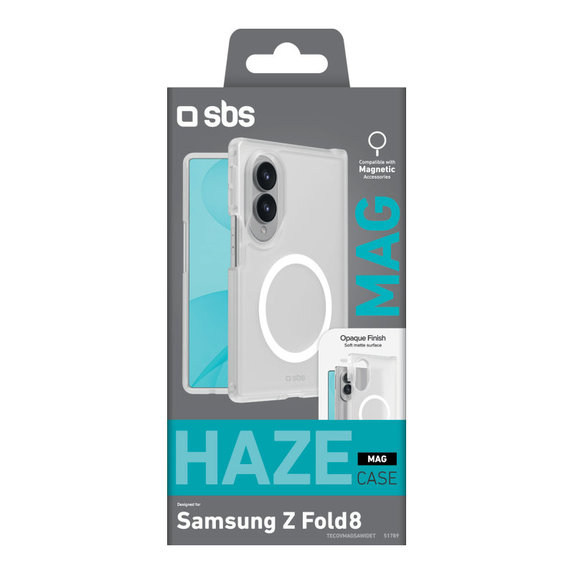 Custodia Haze Mag per Samsung Galaxy Z Fold8, Trasparente, SBS