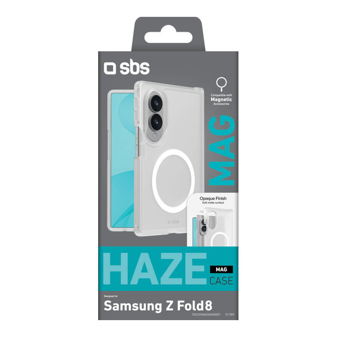 Custodia Haze Mag per Samsung Galaxy Z Fold8, Trasparente, SBS