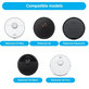Set di ricambio per Xiaomi Roborock S5 Max, S6, S6 MaxV, S6 Pure, Xiaowa E3 (2x spazzole principali, 4x filtri, 4x spazzole laterali - Bianco, 4x panni mop)