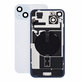 Vetro scocca posteriore per iPhone 15 Plus, Blue, Pulled A