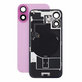Vetro scocca posteriore per iPhone 16, Pink, Pulled A
