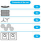 Set di ricambio per Xiaomi Robot Vacuum X10 (1x Spazzola principale, 2x Filtri, 2x Spazzole laterali, 2x Panni per mocio, 2x Sacchetti per la polvere)