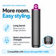 Cono lungo per ricci per Dyson Airwrap HS01, HS05, 40 mm, Nickel / Fuchsia