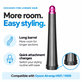 Cono lungo per ricci per Dyson Airwrap HS01, HS05, 20 mm, Nickel / Fuchsia