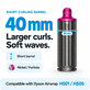 Cono corto per ricci per Dyson Airwrap HS01, HS05, 40 mm, Nickel / Fuchsia