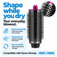 Spazzola rotonda grande volumizzante per Dyson Airwrap HS01, HS05, Iron / Fuchsia
