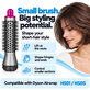 Spazzola rotonda piccola volumizzante per Dyson Airwrap HS01, HS05, Iron / Fuchsia