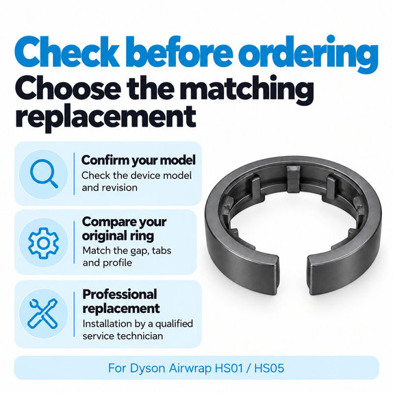 Anello di bloccaggio dell’accessorio per Dyson Airwrap HS01, HS05