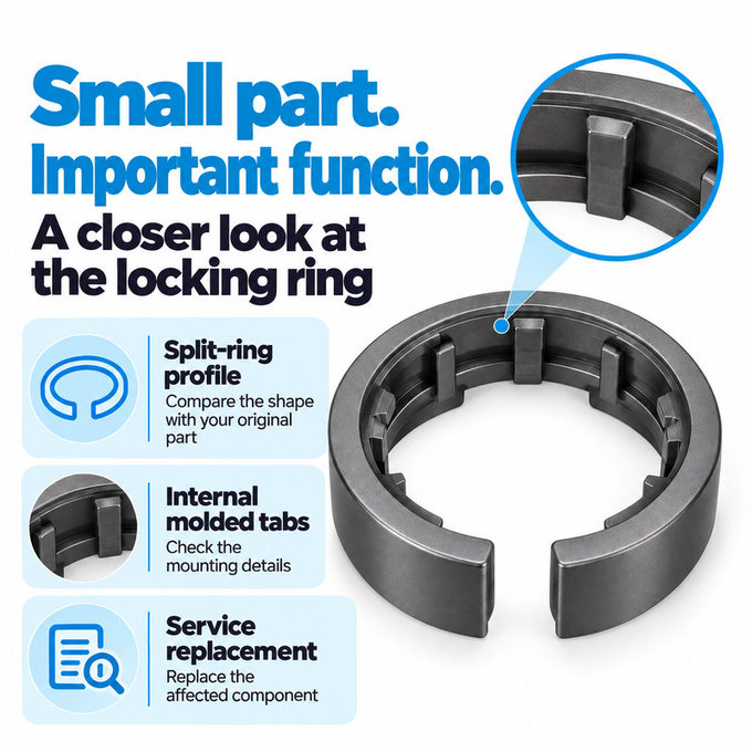 Anello di bloccaggio dell’accessorio per Dyson Airwrap HS01, HS05