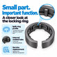 Anello di bloccaggio dell’accessorio per Dyson Airwrap HS01, HS05