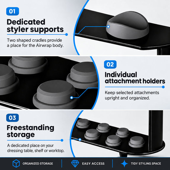 Supporto porta-accessori per Dyson Airwrap