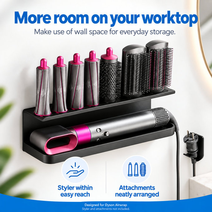 Supporto da parete per Dyson Airwrap