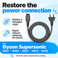 Cavo di alimentazione per Dyson Supersonic HD01, HD03, HD07, HD15, HD16