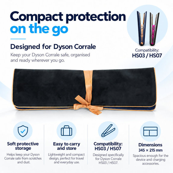 Custodia da viaggio per Dyson Corrale HS03, HS07