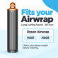 Cono lungo per ricci per Dyson Airwrap HS01, HS05, 40 mm, Nickel / Copper