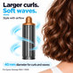 Cono corto per ricci per Dyson Airwrap HS01, HS05, 40 mm, Nickel / Copper