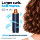 Cono corto per ricci per Dyson Airwrap HS01, HS05, 40 mm, Prussian Blue / Rich Copper