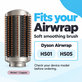 Spazzola lisciante morbida per Dyson Airwrap HS01, HS05, Nickel / Copper