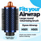 Spazzola rotonda grande volumizzante per Dyson Airwrap HS01, HS05, Prussian Blue / Rich Copper