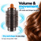 Spazzola rotonda media volumizzante per Dyson Airwrap HS01, HS05, Nickel / Copper