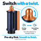 Accessorio Coanda lisciante e asciugante per Dyson Airwrap HS05, Prussian Blue / Rich Copper