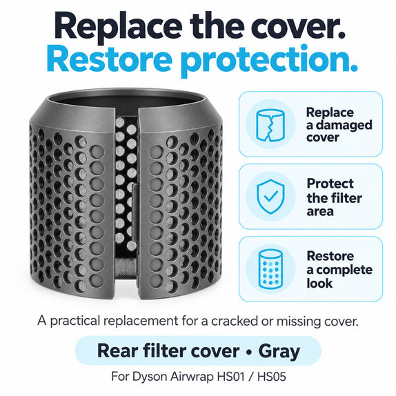Coperchio filtro posteriore per Dyson Airwrap HS01, HS05