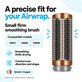 Spazzola lisciante rigida piccola per Dyson Airwrap HS01, HS05, HS08, Nickel / Copper