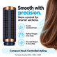 Spazzola lisciante rigida piccola per Dyson Airwrap HS01, HS05, HS08, Prussian Blue / Rich Copper