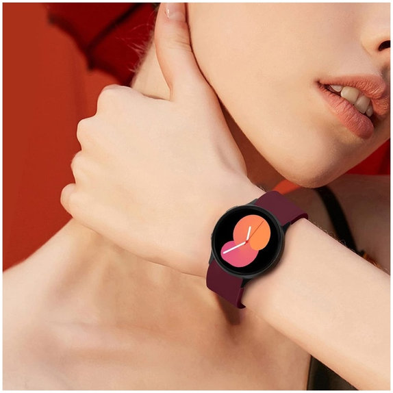 Cinturino Iconband per Samsung Watch 4 / 5 / 5 Pro / 6 / 7 / FE, bordeaux, Tech-Protect