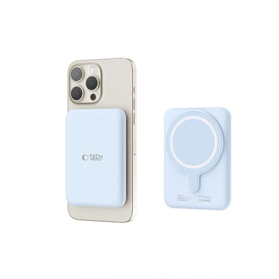 Power bank PB10 Lifemag MagSafe 5000mAh, blu, Tech-Protect