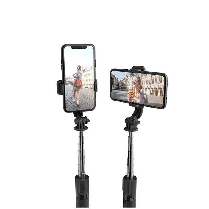 Selfie stick con treppiede L02S, nera, Tech-Protect
