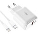 Caricatore da parete C20W 2-PORT PD 20W / QC3.0 + Lightning Cable, bianca, Tech-Protect