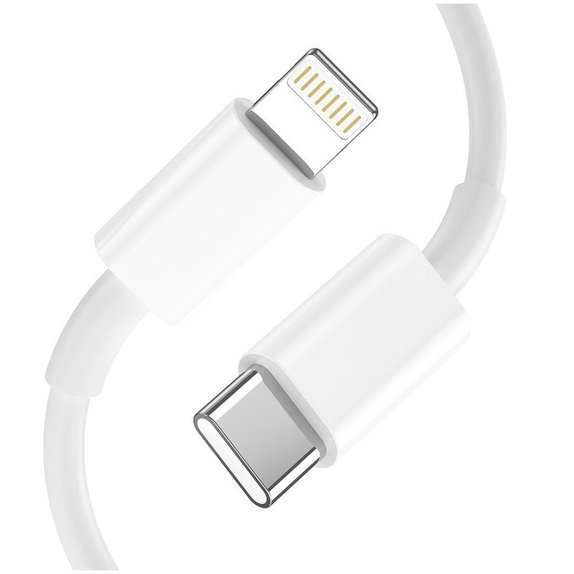 Caricatore da parete C20W 2-PORT PD 20W / QC3.0 + Lightning Cable, bianca, Tech-Protect