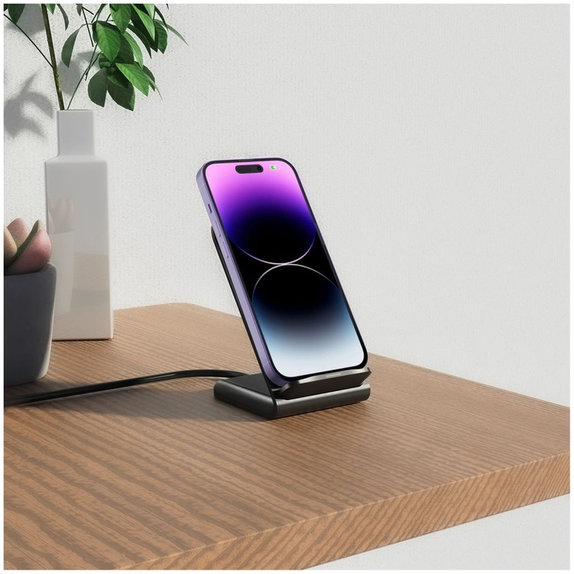 Caricatore wireless QI15W-S2 15W, nera, Tech-Protect