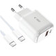 Caricatore da parete C20W 2-PORT PD 20W / QC3.0 + USB-C Cable, bianca, Tech-Protect