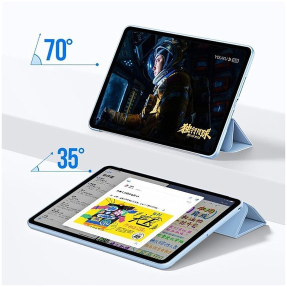 Custodia Smart per iPad 10.9" 10 / 2022 / 11" 11 / 2025, blu, Tech-Protect