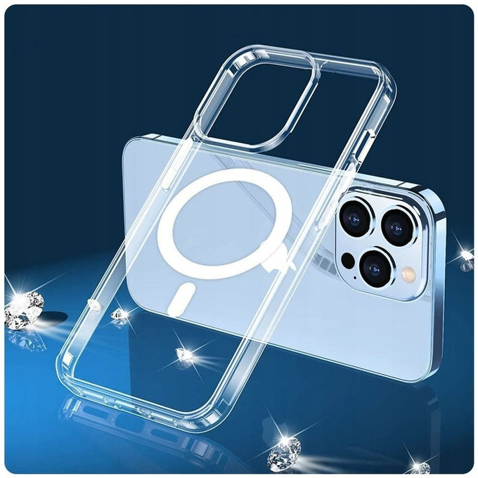 Custodia FlexAir Hybrid MagSafe per Samsung S23, trasparente, Tech-Protect