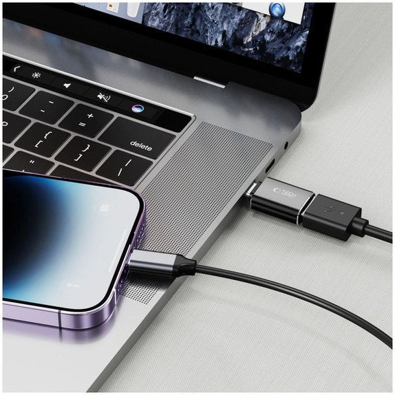 Adattatore Ultraboost USB-C To USB OTG, nera, Tech-Protect