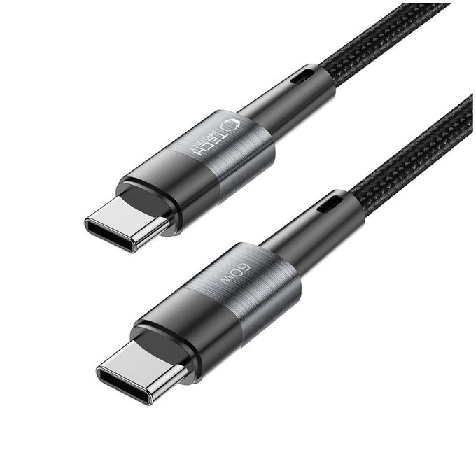 Cavo Ultraboost USB-C Cable PD 60W / 3A 25CM, grigia, Tech-Protect