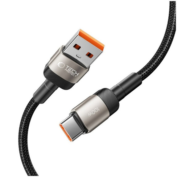 Cavo Ultraboost Evo USB-C Cable 100W/5A 100cm, Titanium, Tech-Protect