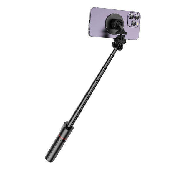 Selfie stick con treppiede L06S MagSafe, nera, Tech-Protect