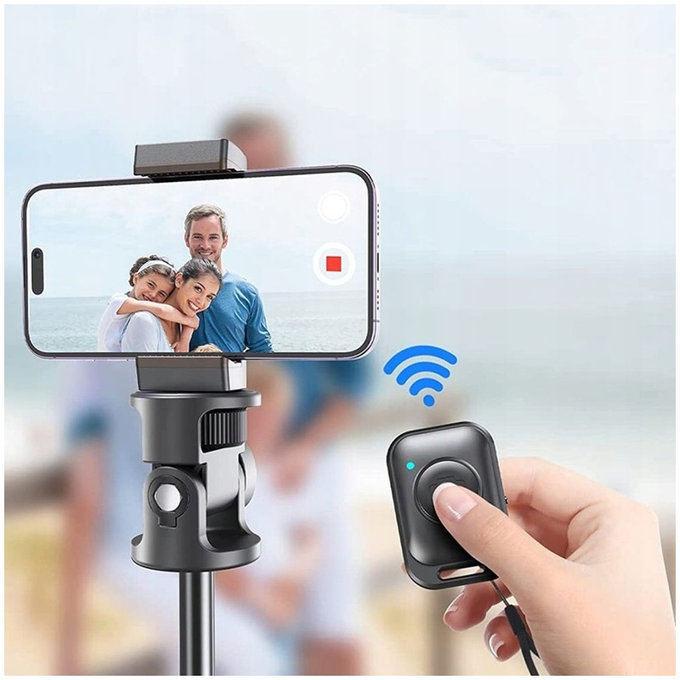 Selfie stick con treppiede L03S, bianca, Tech-Protect