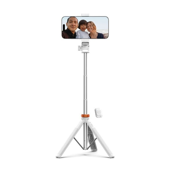 Selfie stick con treppiede L03S, bianca, Tech-Protect