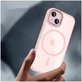 Custodia MagMat MagSafe per iPhone 15, rosa/trasparente, Tech-Protect