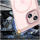 Custodia MagMat MagSafe per iPhone 15, rosa/trasparente, Tech-Protect